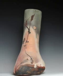 Vase by Paul Soldner at at Indiana Ceramics Celebration