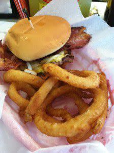 We love Triple XXX burgers and onion rings!