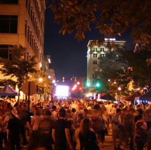 TASTE of Tippecanoe 2015 night crowd