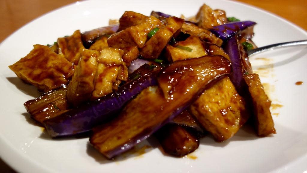 Eggplant and tofu