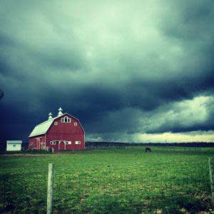Farm during a spring storm!