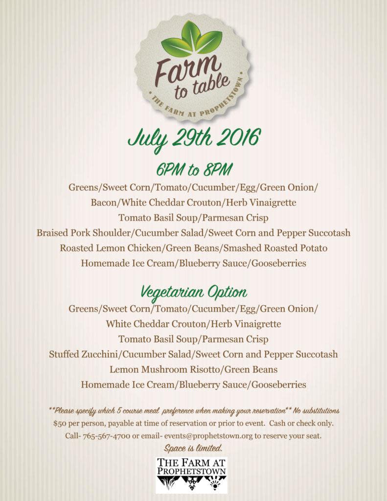 Farm 2 Table July 29.16