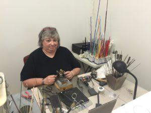 Local artist Linda Elmore creating masterpieces at LE Originals