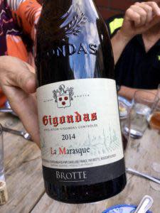 DIning Diving Gigondas Wine