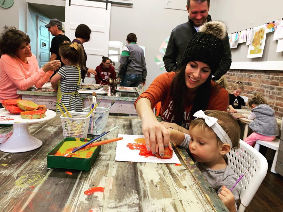 Fun at Flourish Art Studio