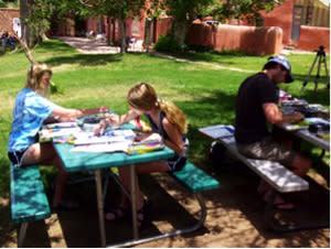Sketching Santa Fe is a fun-filled family affair.