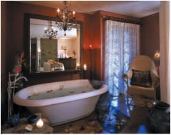 Relax with your honey in a bath or rose petals. (Photo credit: Inn and Spa at Loretto)