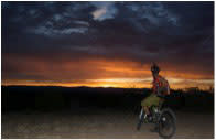 A pre-dawn ride on the La Tierra Trail is breathtaking visually and physically. (Photo courtesy of Bob Ward) 