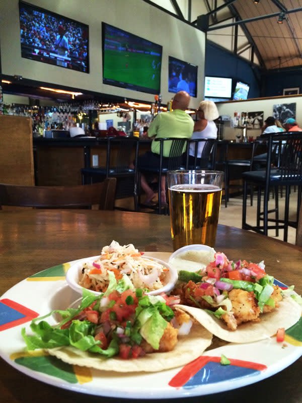 Tacos and big screen TVs to while away an afternoon at the Junction.