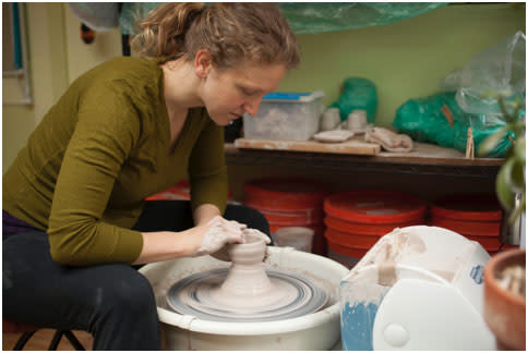 Start your Santa Fe Studio Tour at the beginning where the results of Carolyn Lobeck’s pottery-making skills will be on display in Studio #1. (Photo Credit: Santa Fe Studio Tour)