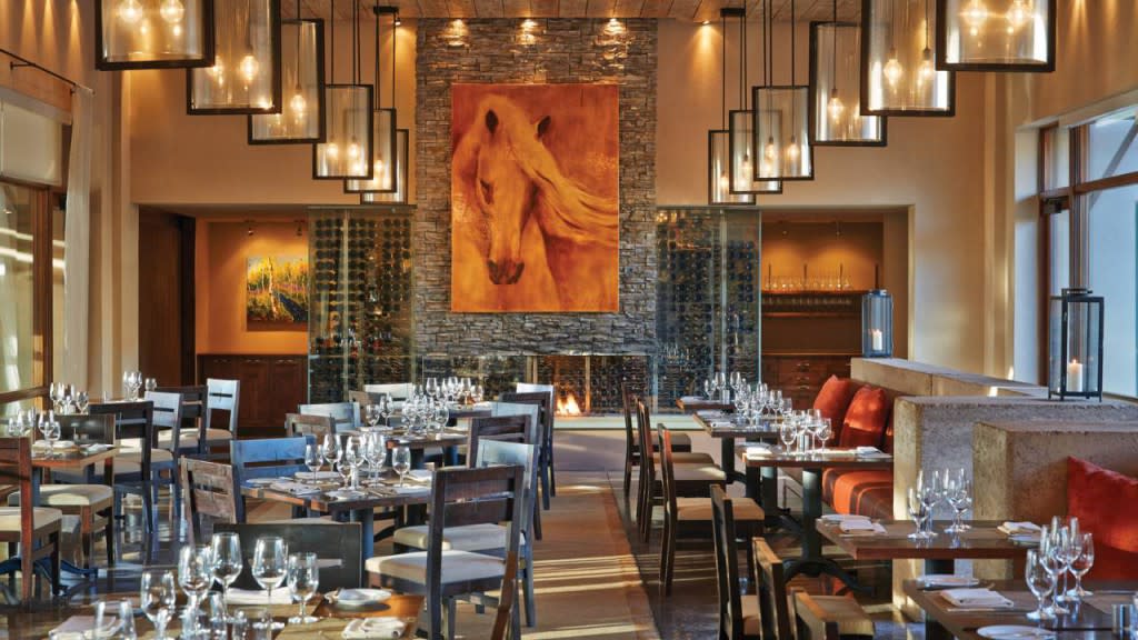 Terra Restaurant features contemporary American cuisine while incorporating New Mexican influences. (Photo courtesy of the Four Seasons Resort Rancho Encantado)