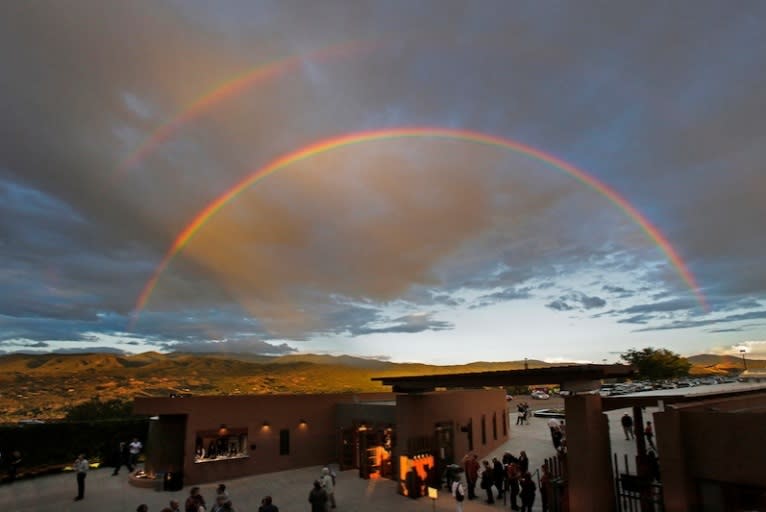 The views and performances at the Santa Fe Opera are breathtaking. (photo courtesy of Ken Howard for Santa Fe Opera)