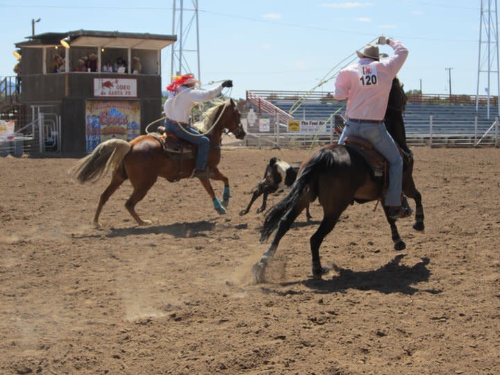 Team roping is one of many events at this year’s New Mexico Gay Rodeo (Photo courtesy of TOURISM Santa Fe)