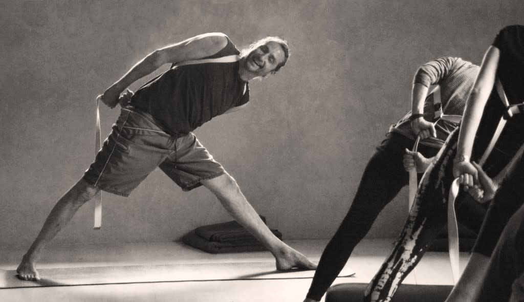 Yoga instructor Tom leading his class at Yoga Source. (Photo courtesy of Yoga Source)