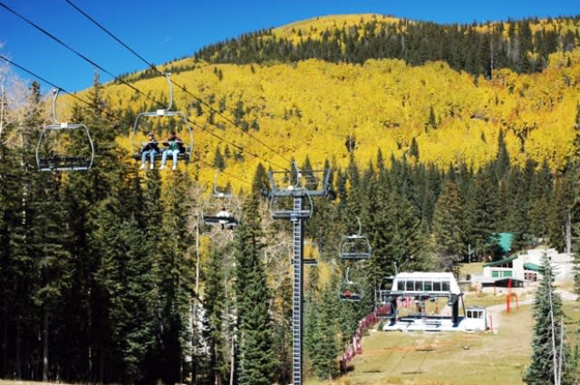 Take an upper-level tour of the mountainside on the Ski Santa Fe scenic chair lift service. (photo courtesy of Ski Santa Fe)