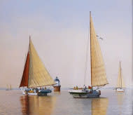“Waiting for Stronger Winds,” by David Turnbaugh, at the Annapolis Marine Art Gallery - See more at: http://naptownlocals.com/annapolis-loves-marine-art/#sthash.WjRlsjrG.dpuf