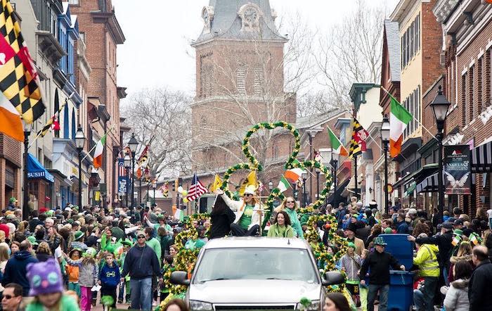 A parade down the streets of Annapolis