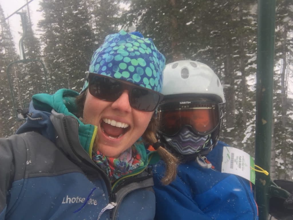 Family skiing at Snowy Range Ski Area