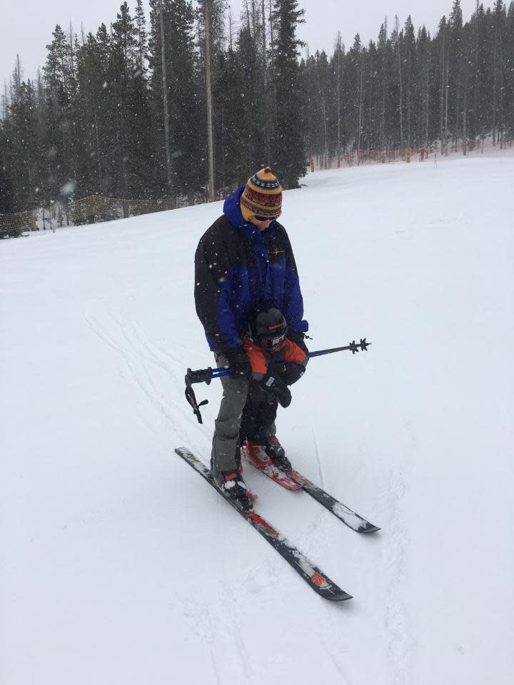 Kids learning to ski at Snow Range Ski Area