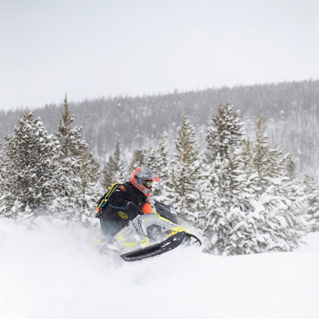 Snowmobiling wyoming near Laramie