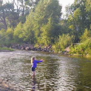 summer water activities fishing laramie