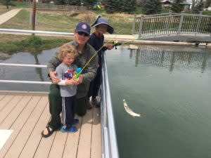 Wyoming fishing Huck Finn Fishing Pond