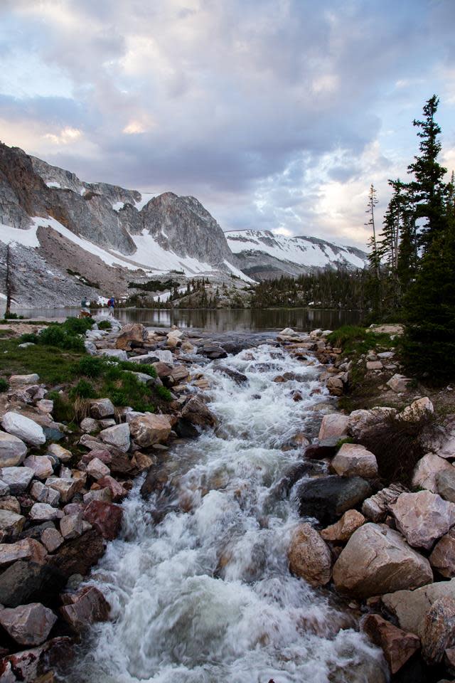 Wyoming Waterfalls Lake Marie Falls Snowy Range