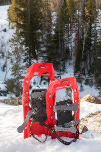 winter snowshoes snowshoeing Laramie Wyoming