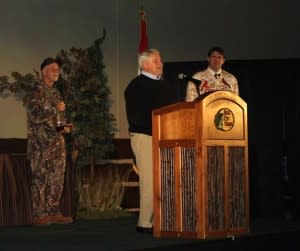 Dan Kinney Accepting Pinnacle Award