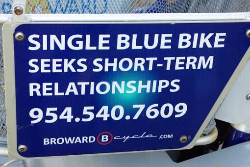 The Broward County government maintains a public bike share system.
