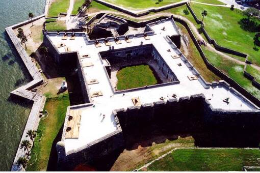 A view of the Castillo de San Marcos in St. Augustine