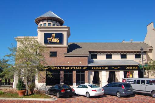 for things to do in Jacksonville Florida visit the 3 Forks restaurant 