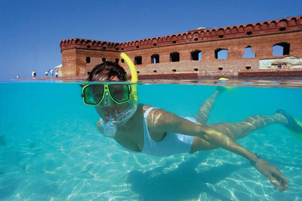 Stunning beaches, snorkeling and a historic fort await you at the Dry Tortugas. Even the ferry ride from Key West is a thrill.