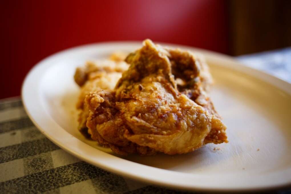 Freshly battered fried chicken is one of the more popular items on the Pioneer Restaurant's menu in Zolfo Springs, Florida on March 2, 2015. VISIT FLORIDA/Scott Audette