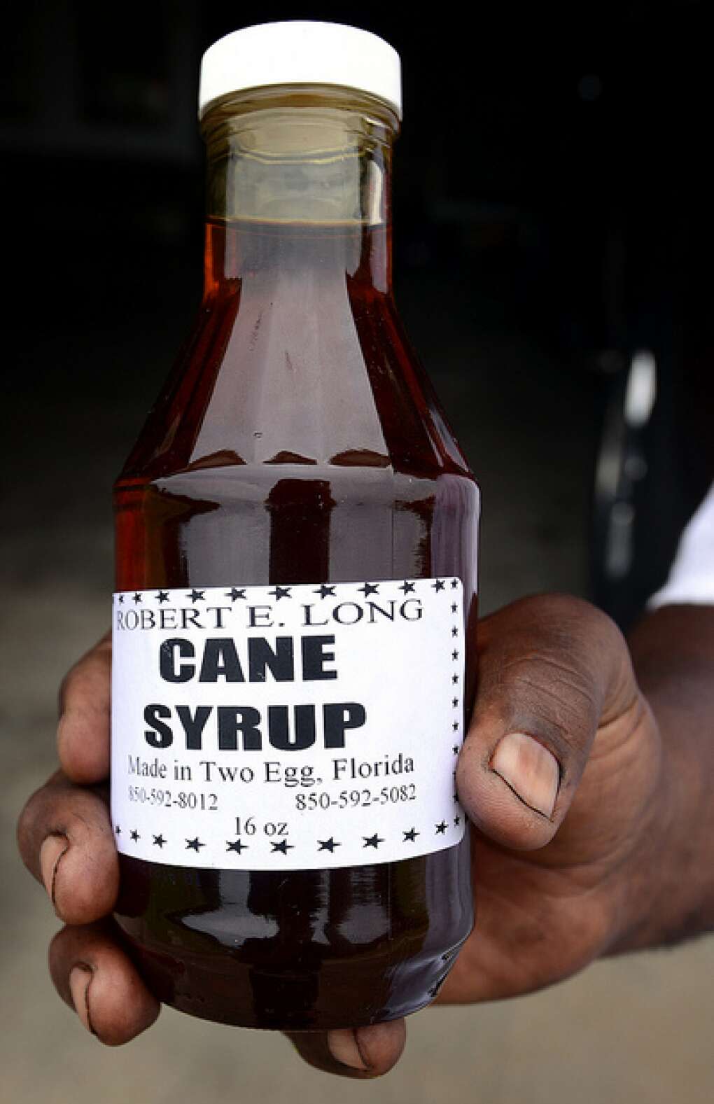 a bottle of cane syrup made in Two Egg