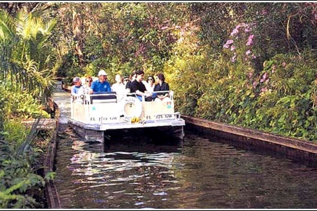 A boat tour through lovely Winter Park is a peaceful way to relax with the girls. 