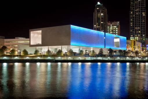 The Tampa Museum of Art brings an artistic touch to the Tampa area with its dazzling exterior as well as its exhibits.