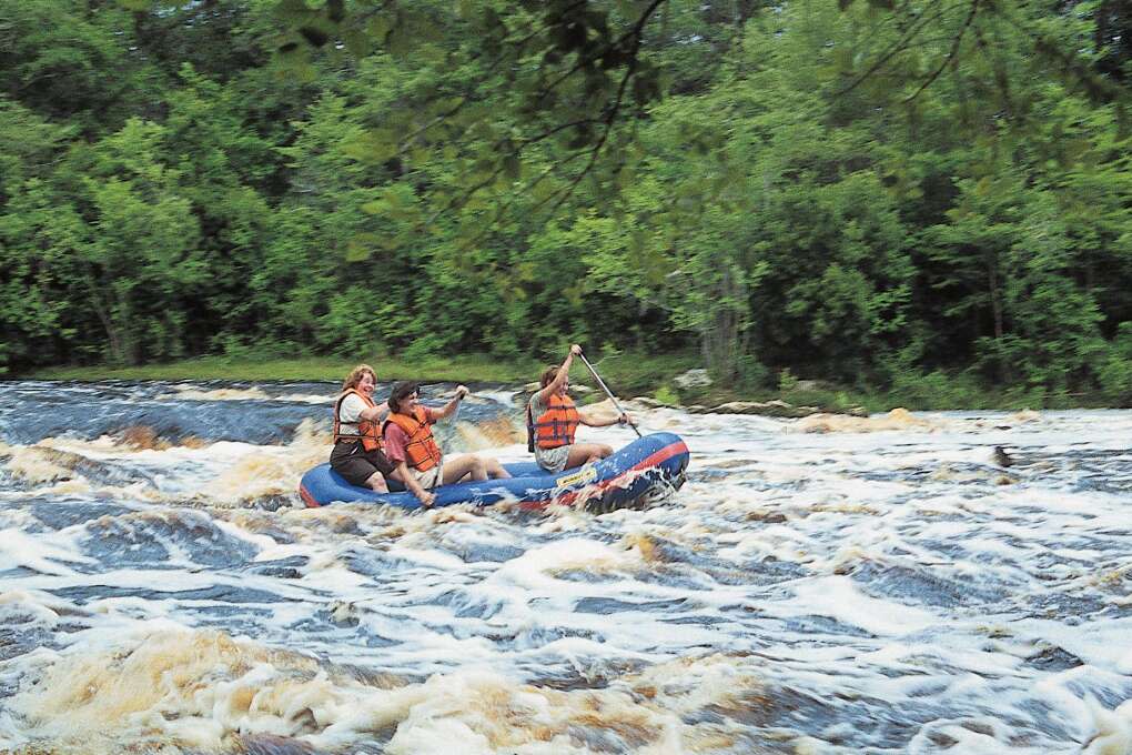 Rafting Big Shoals in White Springs, the old Class III rapids in Florida.
