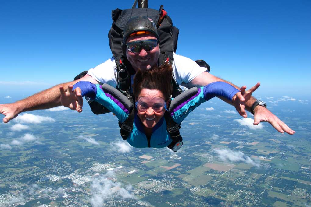 Central Florida, with its flat terrain, is ideal for skydiving.