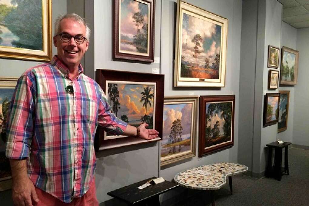 Standing in the gallery is like standing in the middle of Old Florida. His paintings -- many painted in the 1940s-60s - reveal scenes familiar to all Floridians.