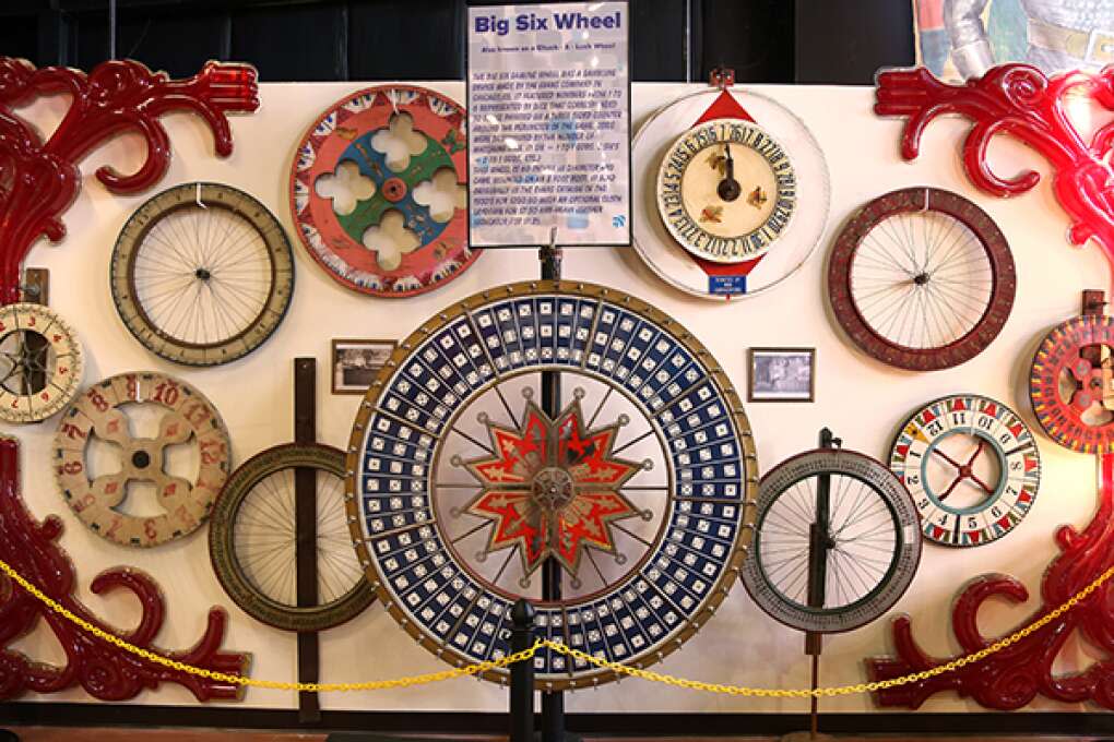 The Big Six Wheel Art on display