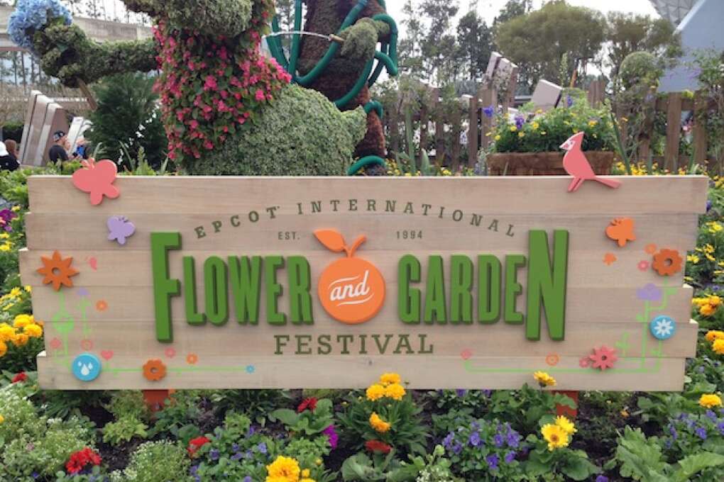 Signage for Epcot Flower and Garden Festival