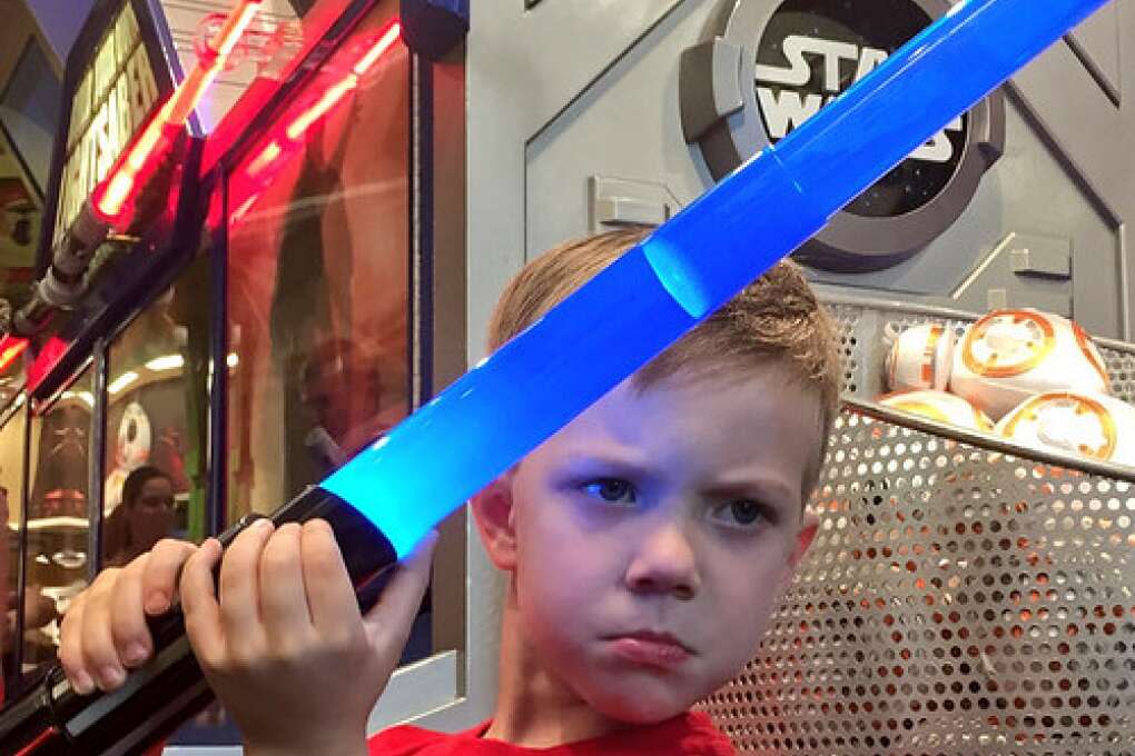 Build your own Lightsaber at Once Upon A Toy at Disney Springs