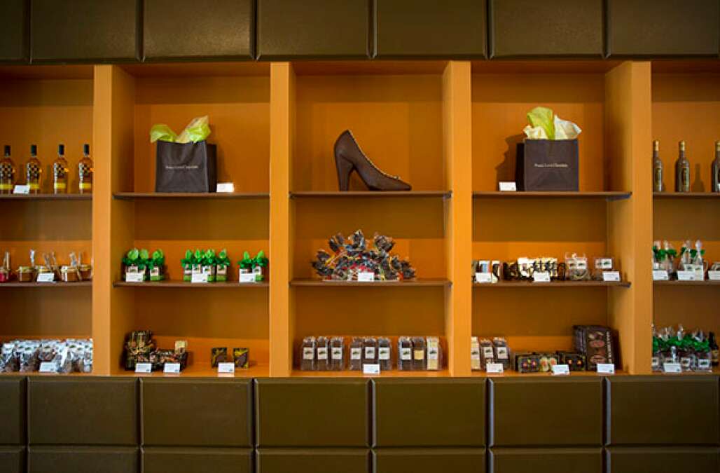 After taking the tour at Chocolate Kingdom, guests can browse the large selection of chocolate-inspired gifts at the store in Kissimmee.