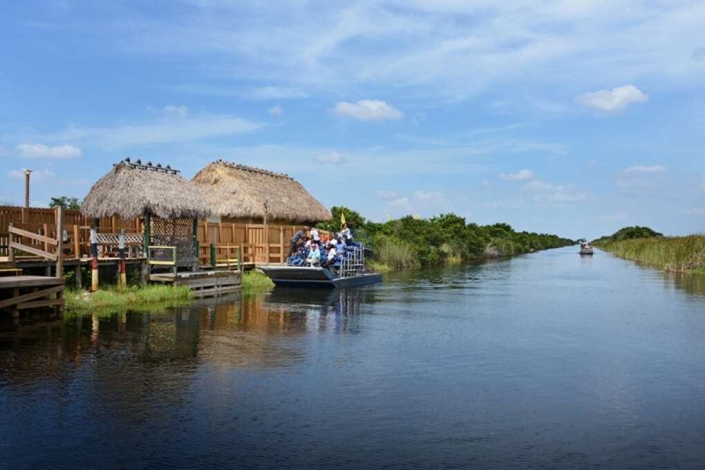 indian home located in the miccosukee everglades