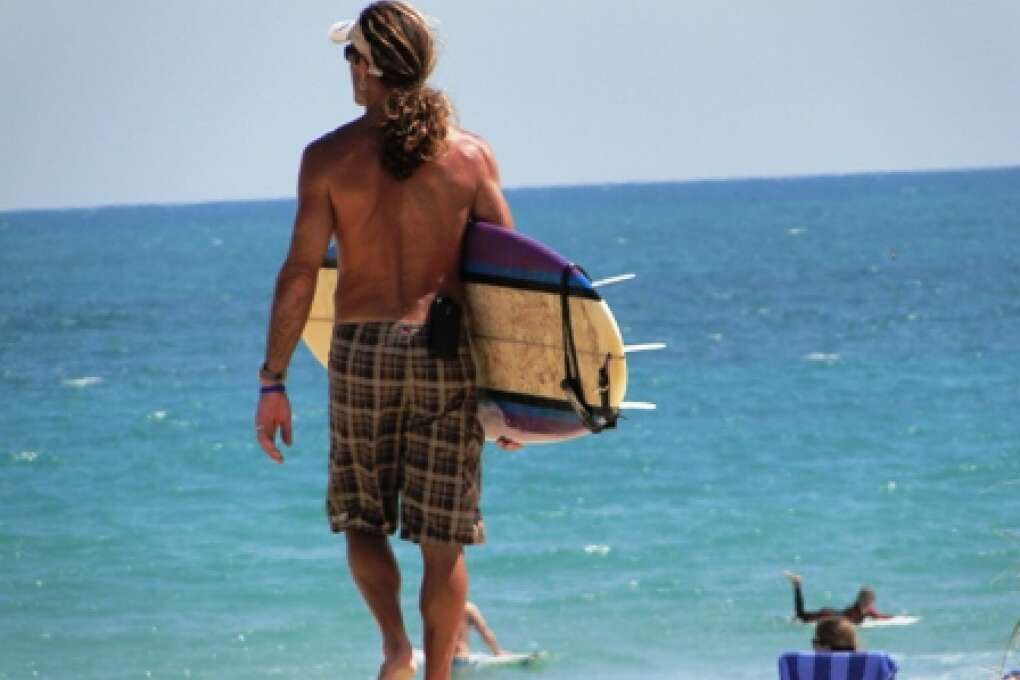 surfing near Sebastian Inlet