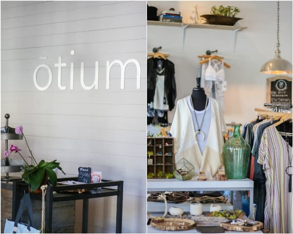 The store at the Otium fitness and wellness studio