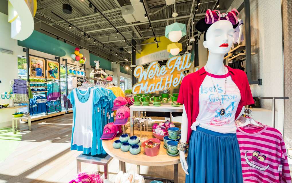 a view of the DisneyStyle store at Disney Springs West Side.