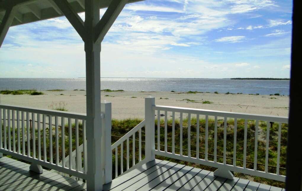 The view from the lighthouse building at  Gasparilla Island State Park is a pretty one.