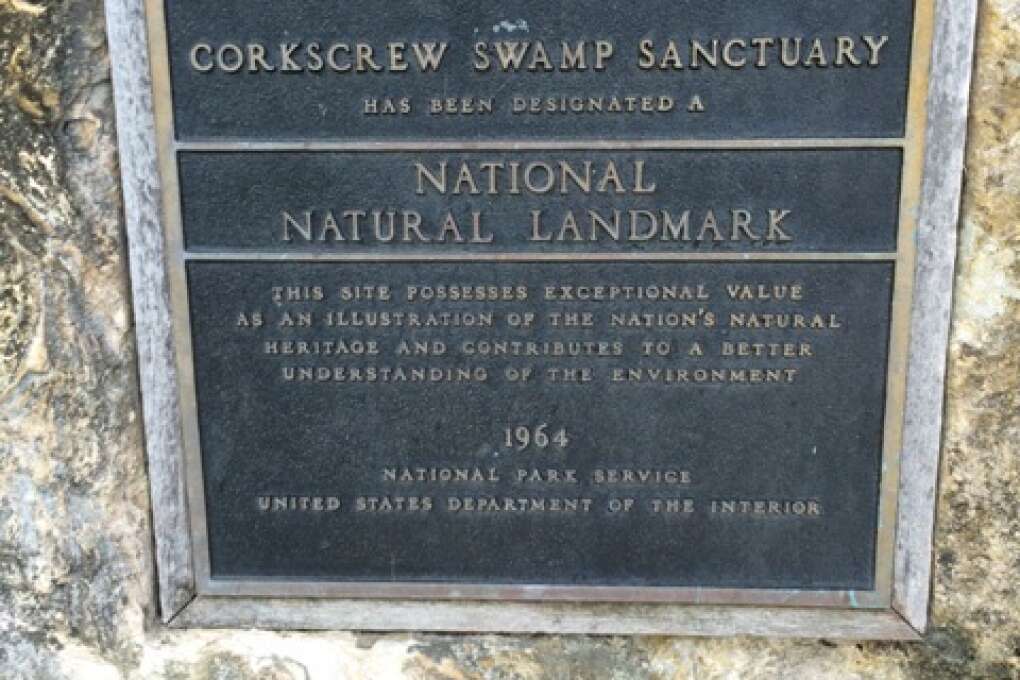 Corkscrew Swamp Sanctuary Historic Marker Sign
